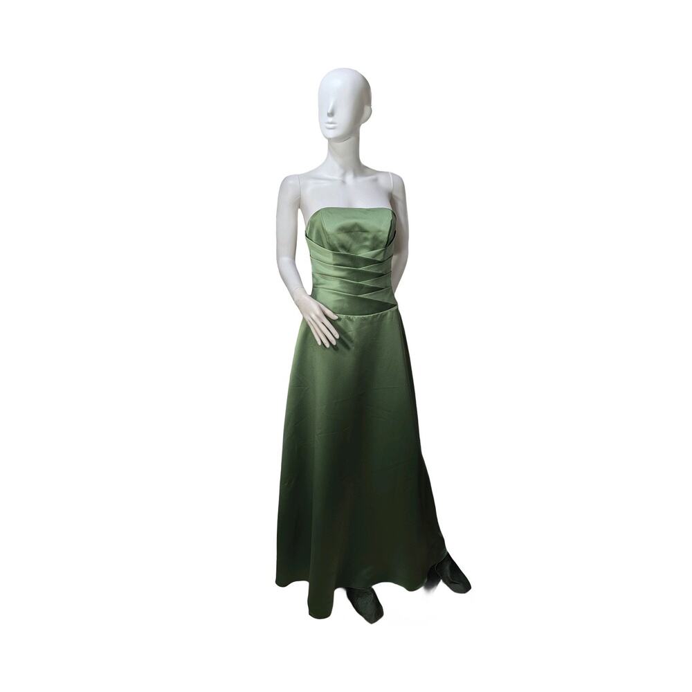 Alfred Angelo Strapless Formal Gown (Size: 6)Clover Green Style 6333-Prom, Event